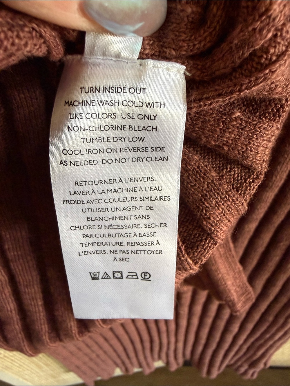 Free People Ribbed V‑Neck Two‑Piece Set in Rust - Picture 7 of 8